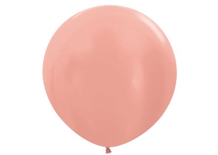 Sempertex Metallic Rose Gold Jumbo Ballon 1st 90cm Metallic Pearl