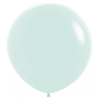 Sempertex Pastel Groen Latex Ballonnen 90cm 1st Pastel Matte Green