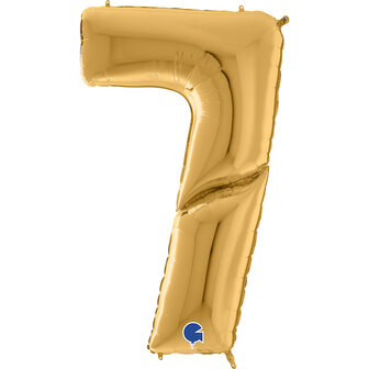 Grabo Goud Jumbo Cijfer &#039;7&#039; Folie Ballon 163cm