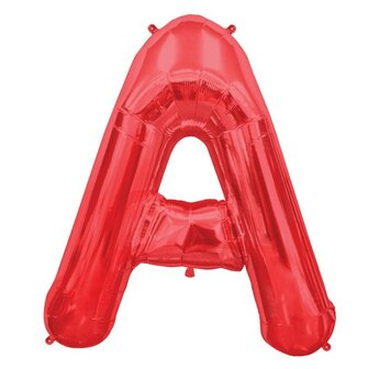 Rood Letter &#039;A&#039; Folie Ballon 86cm