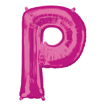 Fuchsia Letter &#039;P&#039; Folie Ballon 86cm