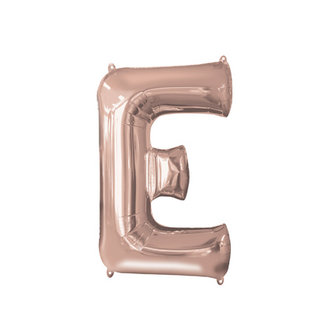 Rosegold Letter &#039;E&#039; Folie Ballon 40cm