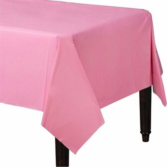 Roze Plastic Tafelkleed 140x280cm