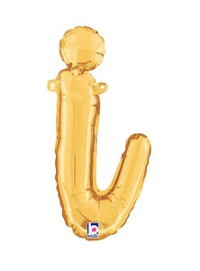 Goud Script Letter &#039;I&#039; Folie Ballon 36cm