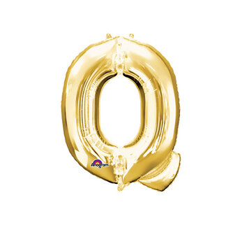 Goud Letter &#039;Q&#039; Folie Ballon 40cm