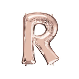 Rosegold Letter &#039;R&#039; Folie Ballon 40cm