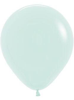 Sempertex Pastel Groen Latex Ballonnen 45cm 25st Pastel Matte Green