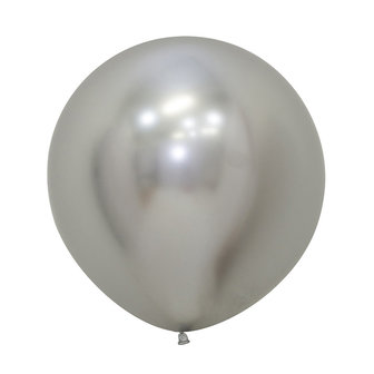 Sempertex Reflex Zilver Latex Ballonnen 60cm 3st Reflex Silver