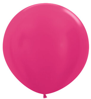 Sempertex Metallic Fuchsia Jumbo Ballon 1st 90cm Metallic Pearl Fuchsia