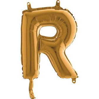 Grabo Goud Letter &#039;R&#039; Folie Ballon 35cm