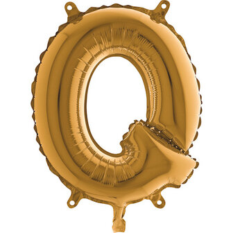 Grabo Goud Letter &#039;Q&#039; Folie Ballon 35cm