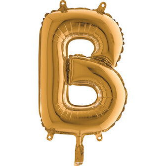 Grabo Goud Letter &#039;B&#039; Folie Ballon 35cm