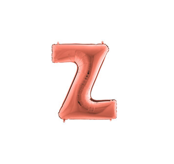 Rosegold Letter &#039;Z&#039; Folie Ballon 35cm