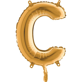 Grabo Goud Letter &#039;C&#039; Folie Ballon 35cm