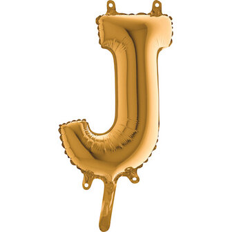 Grabo Goud Letter &#039;J&#039; Folie Ballon 35cm