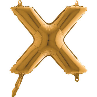 Grabo Goud Letter &#039;X&#039; Folie Ballon 35cm