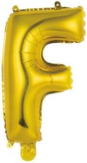 Riethmuller Goud Letter &#039;F&#039; Folie Ballon 35cm