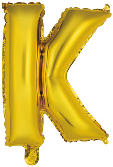 Riethmuller Goud Letter &#039;K&#039; Folie Ballon 35cm