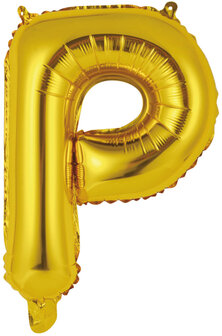 Riethmuller Goud Letter &#039;P&#039; Folie Ballon 35cm