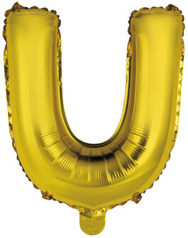 Riethmuller Goud Letter &#039;U&#039; Folie Ballon 35cm