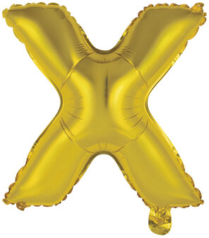 Riethmuller Goud Letter &#039;X&#039; Folie Ballon 35cm