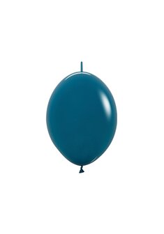 Sempertex Fashion Solid Diepzee BlauwGroen Link-O-Loon Latex Ballonnen 15cm 50st Deep Teal