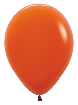 Sempertex Fashion Solid Zonsondergang Oranje Latex Ballonnen 30cm 50st Sunset Orange