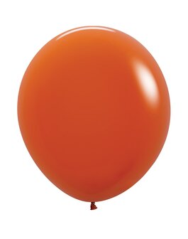 Sempertex Fashion Solid Zonsondergang Oranje Latex Ballonnen 45cm 25st Sunset Orange