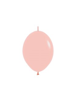 Sempertex Pastel Matte Meloen Link-O-Loon Latex Ballonnen 15cm 50st Pastel Matte Melon