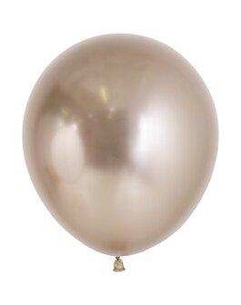 Sempertex Reflex Champagne Latex Ballonnen 45cm 6st Reflex Champagne