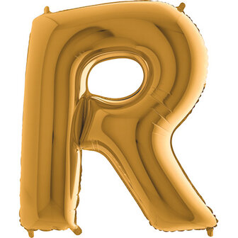 Grabo Goud Letter &#039;R&#039; Folie Ballon 66cm