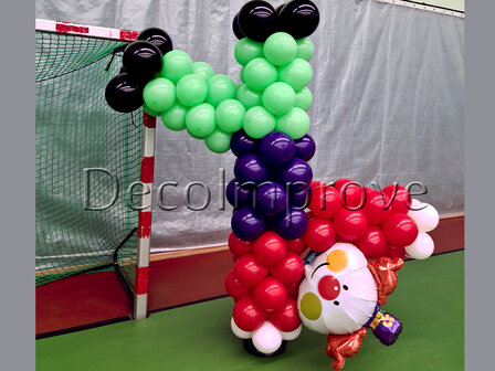 Clown Handstand Ballonnenpilaar