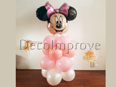 Minnie Mouse Polkadot Karakter Pilaar