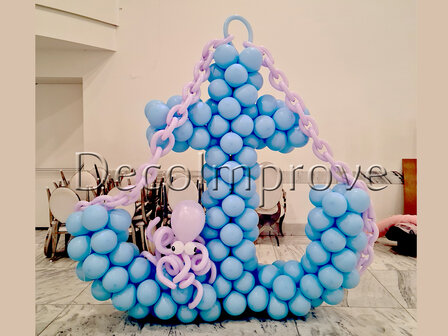 Diepzee Anker Pastel Ballonnenpilaar