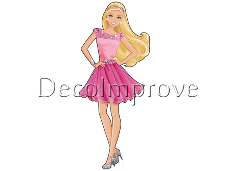 Barbie Foamboard Cutout 120x52 Verhuur