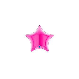 Grabo Magenta Ster Folie Ballon 10cm