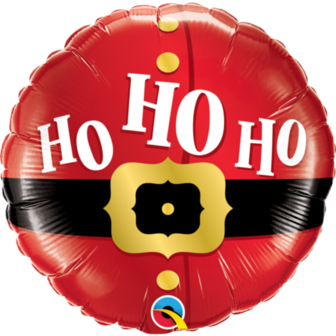 Qualatex &#039;Ho Ho Ho&#039; Kerstman Riem Folie Ballon 46cm