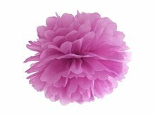 Pruim Paars Pompom Decoratie 35cm Plum