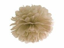 Karamel Bruin Pompom Decoratie 35cm Caramel