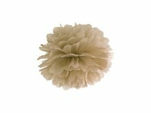 Karamel Bruin Pompom Decoratie 25cm Caramel