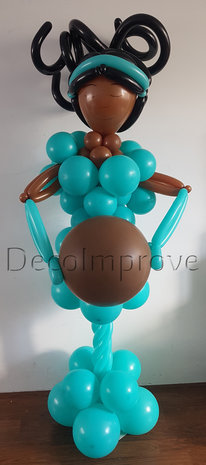 Gender Reveal Mama Tint Ballonnenpilaar Ballondecoratie