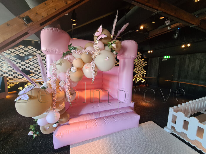 Nude Met Bloemen En Vlinders Organic Slinger Ballondecoratie Per Meter